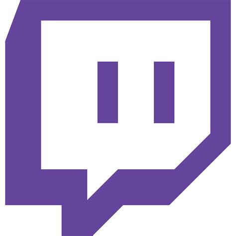 Twitch logo PNG transparent image download, size: 2400x2400px