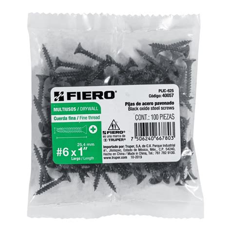 Pija multisusos 6 x 1" cuerda fina Bolsa 100 piezas - Rantec Electronics