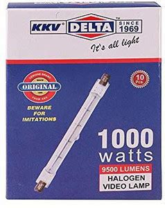 KKV Delta Halogen Tube 1000 W Video 1000 W 12.7 cm Tube Light Price in ...