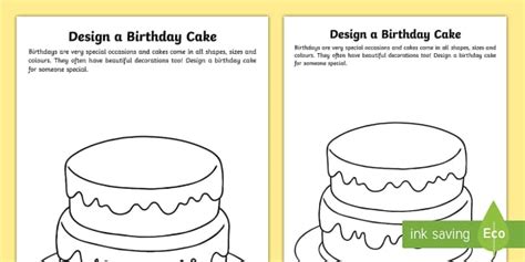 Art & Design | Cake Drawing Picture