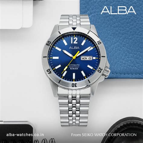 AL4649X1 Blue & Black Gradation Dial Automatic Watch – ALBA WATCHES INDIA