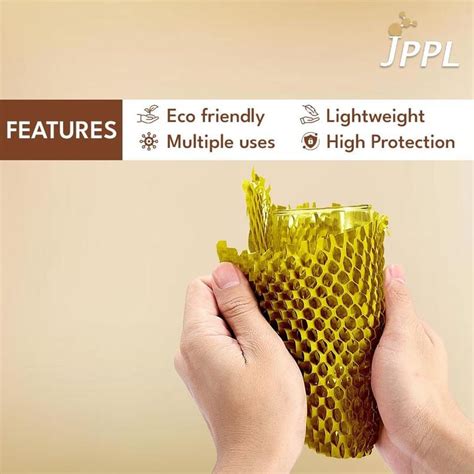 JPPL paper honeycomb roll with dispenser box | Expands hex to 160 meter ...