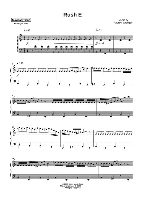 Image result for Rush E Piano Tutorial