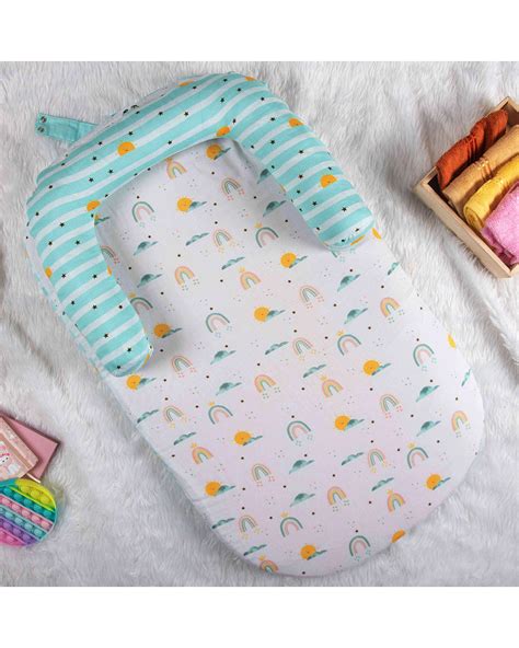 Tiny Snooze Horizon Foldable Baby Bedding Set-Portable Baby Bed-GOTS ...
