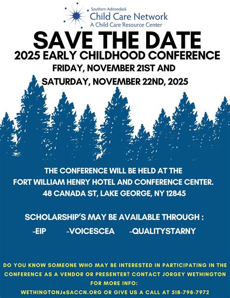 The 2025 Early Childhood Conference - Southern Adirondack Child Care ...