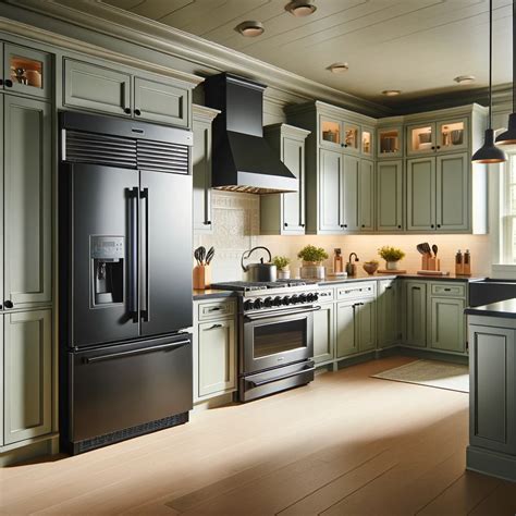 16 Stunning Cabinet Colors for Black Stainless Steel Appliances