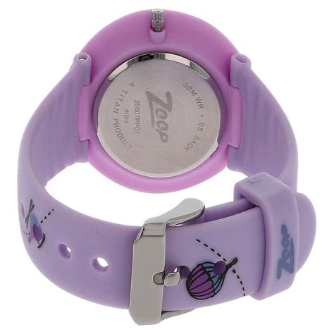 Buy Online Zoop By Titan Quartz Analog Purple Dial PU Strap Watch for ...