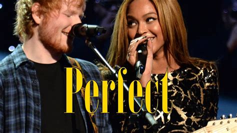 Ed Sheeran ft. Beyoncé - Perfect - Live [On-Screen Lyrics] - YouTube