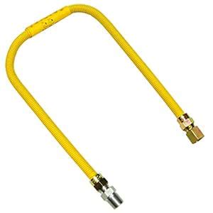 LASCO 10-1227 Flexible Coated Gas Water Heater Supply Line, 30-Inch, 1/ ...