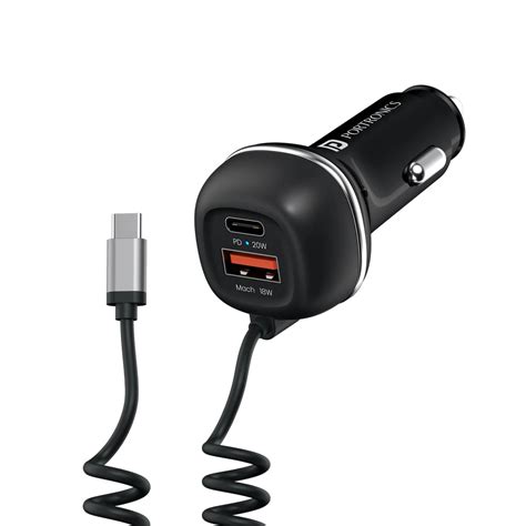 Portronics Car Power 1C charger ( 1 Year Warranty ) – MoneyTiffin