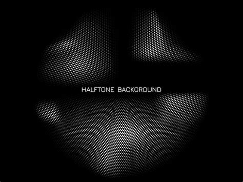 Schwarzer Hintergrund des abstrakten Halbtonentwurfs | Kostenlose Vektor