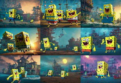 a spongebob close-up,digital art,ultra realistic,ultra | Stable Diffusion