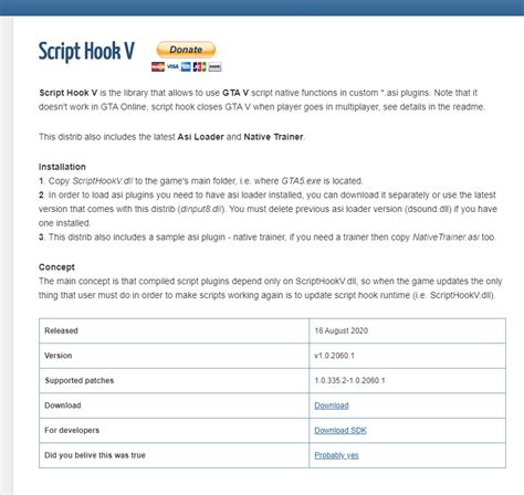 Image result for Script Hook Downloaden