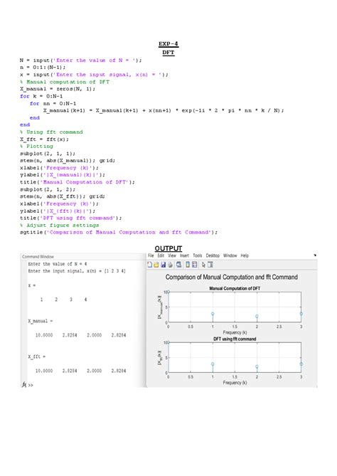 EXP-4 TO EXP-7-A - EXP- DFT N = input('Enter the value of N = '); n = 0 ...
