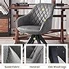 Buy Art Leon Mid Century Modern Swivel Accent Chair with Black Oak Wood ...