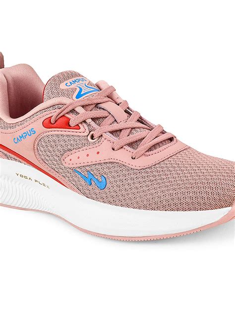 Buy Running Shoes For Women: Camp-Clancy-Peach-Red | Campus Shoes