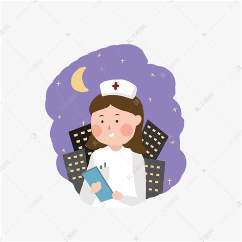 通宵达旦工作的护士素材图片免费下载-千库网