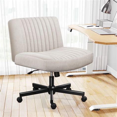Amazon.com: Darkecho Criss Cross Chair with Wheels,Thick Padded Fabric ...