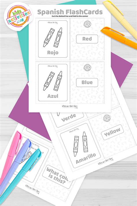 Spanish Colors Flashcards Printable at Lisa Bassett blog