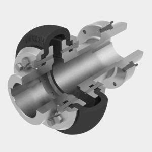 Flexible coupling - M series - UNE - spring / large / flywheel