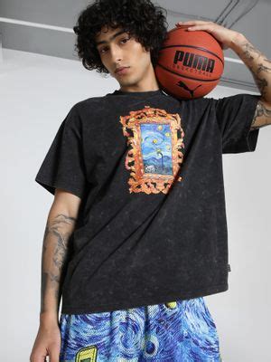 Buy Puma Dylan Exhibit Oversized Men's Black T-shirts Online ...
