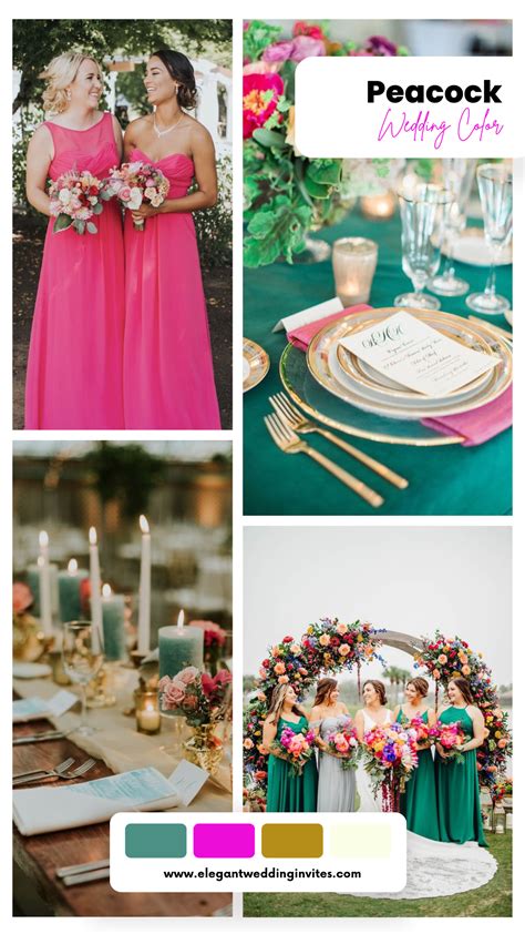 June Wedding Colors Peacock