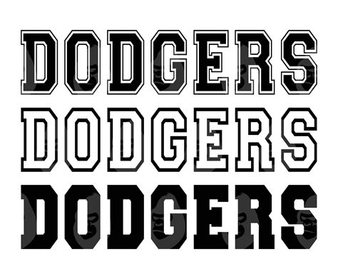 Dodgers Svg, Dodgers Varsity Font, Go Dodgers Svg, Dodgers Jersey ...