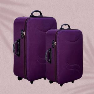 Sitara bags S Shape Expandable Cabin Suitcase 3 Wheels - 24 inch Purple ...