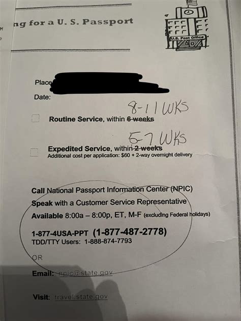 How long is expedited passport? : r/Passports