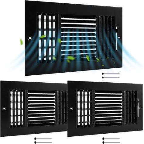 Zonon Air Ceiling Vent Covers 3 Way 10 x 6'' Sidewall Wall Ceiling ...