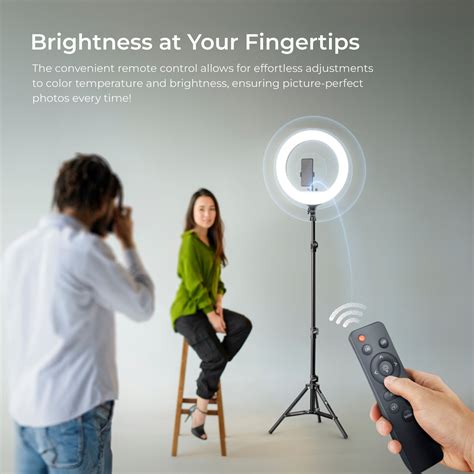 Buy Digitek (DRL-18RT C6) Professional 46cm LED Ring Light with Remote ...