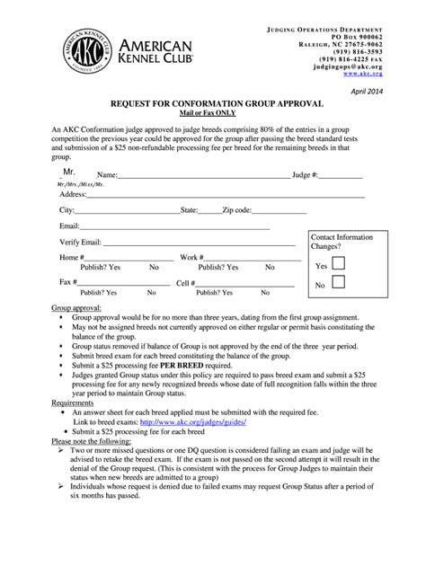 Fillable Online images akc org edgekey Group Status Request - American ...
