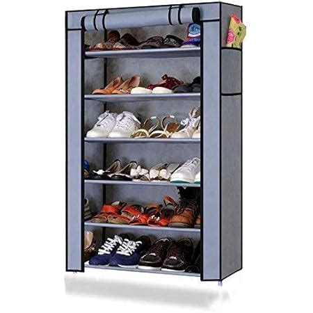 Ebee Store Metal Collapsible 5 Shelves Shoe Stand (Beige) (CF6 ...