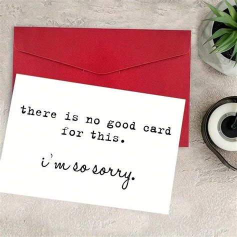 1 Pc Cartoon-Themed Sympathy Card, Paper Christmas Bereavement ...