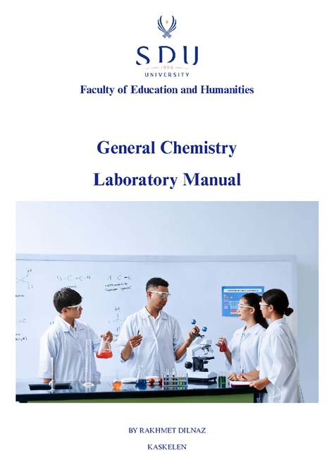 SDU University - General Chemistry Lab Safety Manual 2025 - Studocu