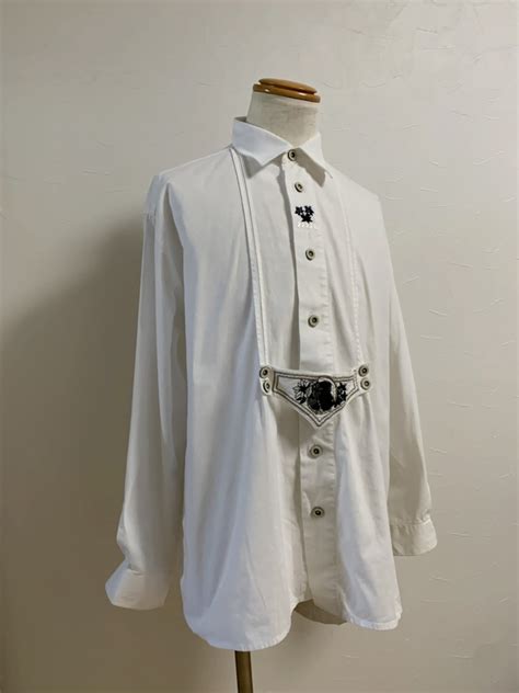 1980~90's Euro Embroidery Tyrolean Long Sleeve Shirt | Link