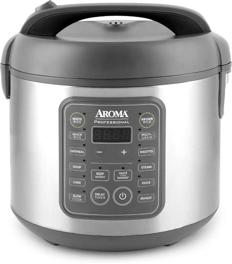 Amazon.com: AROMA Professional Digital Rice Cooker, 10-Cup (Uncooked ...