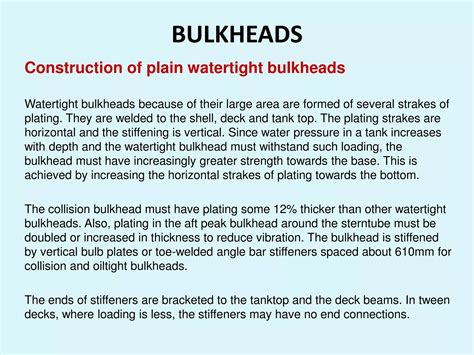 Ship Construction- Bulkhead | PDF