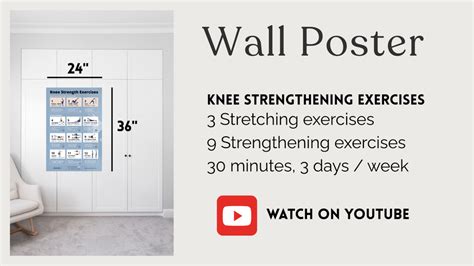 Poster - Knee Strengthening Exercises – Dr. Andrea Furlan