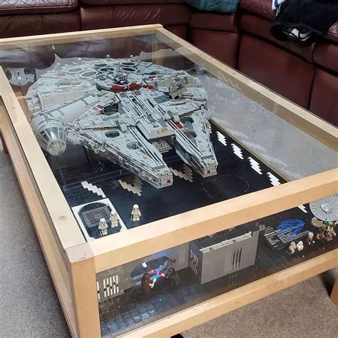 Millennium Falcon Coffee Table by @brickbuildingbiker