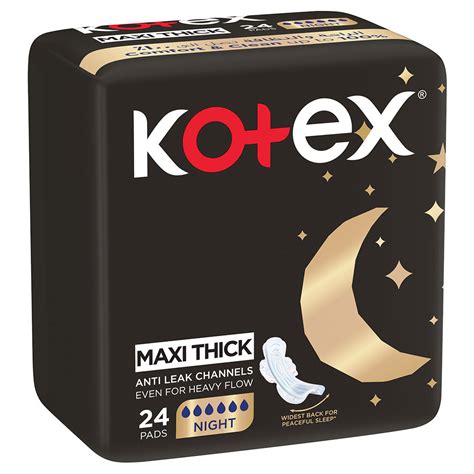 فوط كوتكس ماكسي بروتكت الليلية بأجنحة، 24 قطعة Kotex Maxi Protect Night Pads with Wings, 24 Pieces