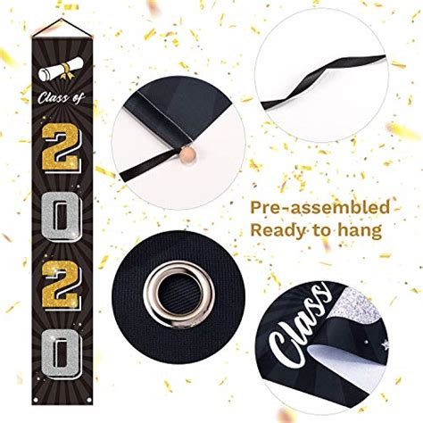 Whaline Congrats Grad Door Sign 2021 Graduation Porch Sign Class of ...