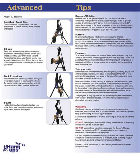 5 Inversion Table Exercises