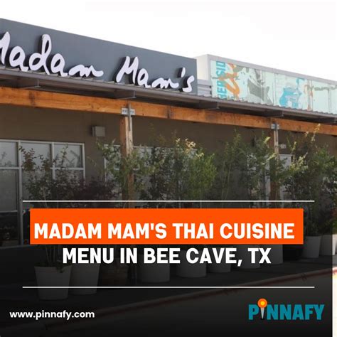 Madam Mam's Menu with Prices – 3929 Market St, P-100, Bee Cave, TX ...