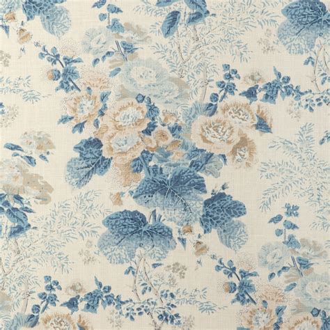 Lee Jofa Althea Linen Delft Fabric | OnlineFabricStore