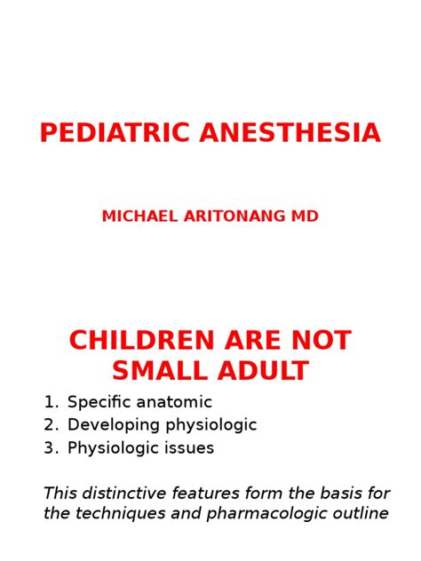 Pediatric Anesthesia 的图像结果