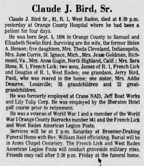 Claude Joe Bird Sr. (1894-1975) - Find a Grave Memorial