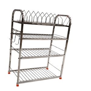 SUPRAS Kitchen Stainless Steel Bartan Stand (18 x 24 inch) : Amazon.in ...