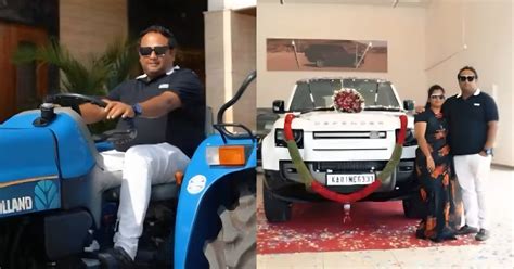 Viral Video: Indian farmer drives his tractor straight to Land Rover ...