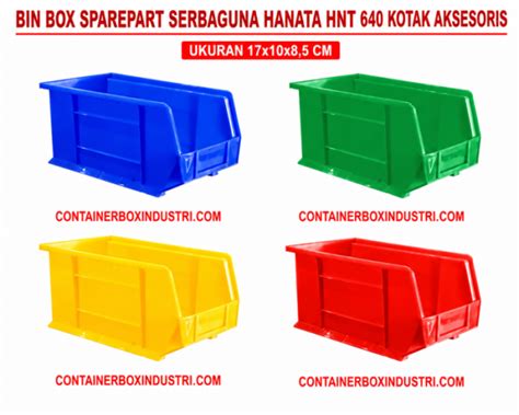 BIN BOX SPAREPART SERBAGUNA HANATA HNT 640 KOTAK AKSESORIS UKURAN ...